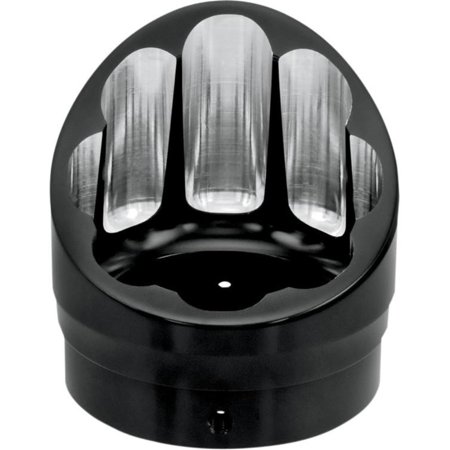 Slash Cut End Cap - Performance Machine 0204-2014SLA-BM Elite Exhaust End Cap for Rinehart 3.5in. Slip-On - Slash - Contrast Cut