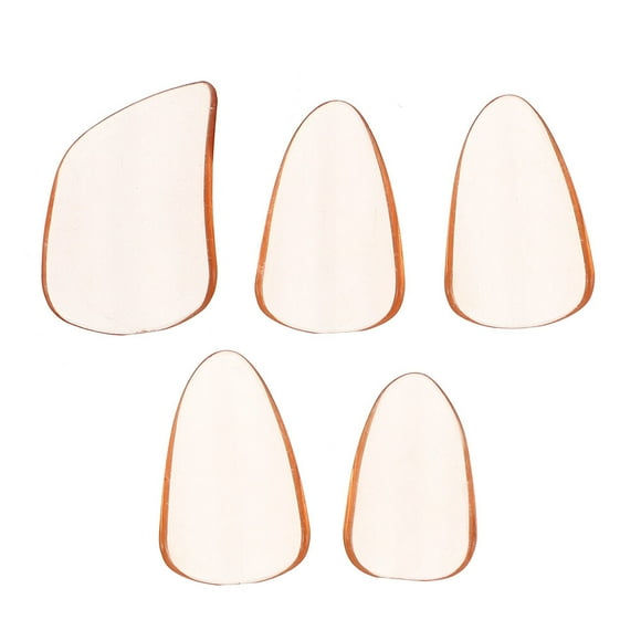 5Pcs Professional PC Pipa Nails String Instrument Parts Pipa Accessories (Orange)