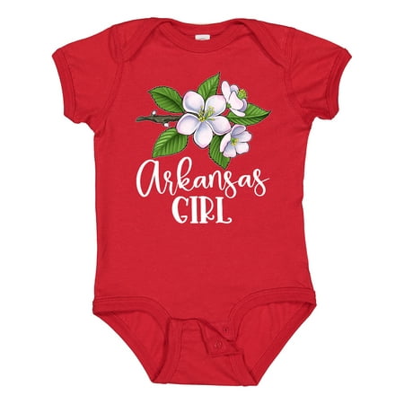 

Inktastic Arkansas Girl Apple Blossoms Gift Baby Girl Bodysuit