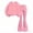 Glisme Pink376, variant on Glisme 2 Piece Outfits For Girls Solid Color Round Neck Long Sleeve Top And Pants Outfit Soft Casual Playwear New Pink Matching Set