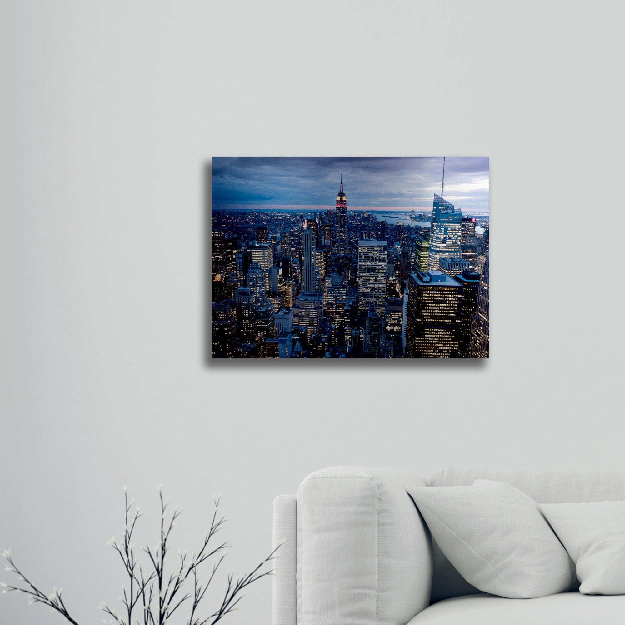 Trademark Fine Art 'New York City NY' Brushed Aluminum Wall Art Art by Masters Fine Art