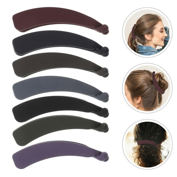 ROSENICE  Banana Hairpins Ponytail Holder Grip Vintage Accessories 12X2CM PC Women's Miss