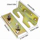 thumbnail image 3 of Heavy Duty Rust Resistant Bed Rail Brackets with Screws, Set of 4, 3 of 5