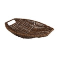 thumbnail image 2 of Mornei Imitation Rattan Storage Basket Vanity Tray Multipurpose Bin Home Decor Woven Basket Snack Storage for Coffee Table, Kitchen, M, 2 of 8