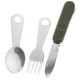 thumbnail image 4 of WORGEOUS Juego de cuchara, tenedor y cuchillo de camping de acero inoxidable, plegable, reutilizable, para viajes, senderismo, picnic, etc., 4 of 8
