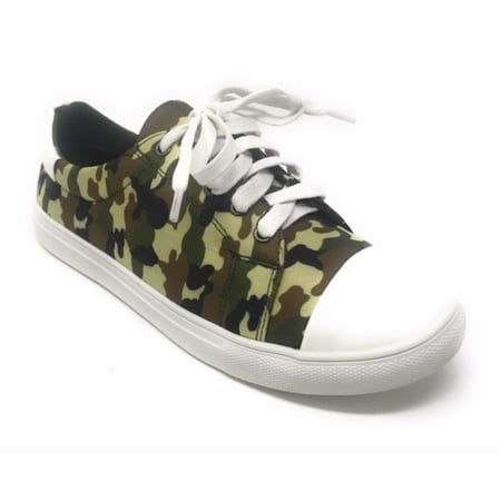 Forever Young Women's Camouflage With Solid White Tipping Lace up