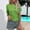 Green, variant on Womens Summer Tops Yellow Crew Neck Short Sleeve Solid T-Shirts Ladies Tops And Blouses