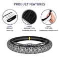 thumbnail image 6 of Elastic Steering Wheel Cover, Yin Yang With Black And White Stretch Thickening Car Steering Wheel Cover Women Men, Steering Wheel Protector Universal 15 in, 6 of 7