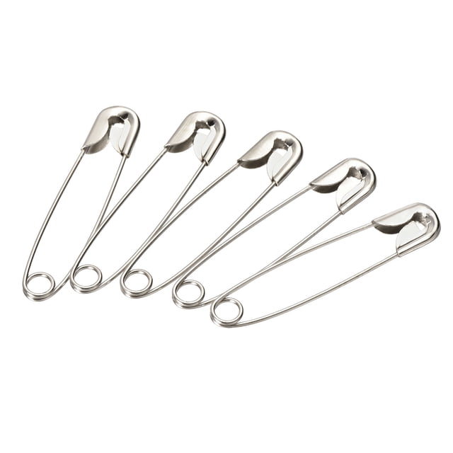 Unique Bargains Silver Tone Metal Safety Pins Sewing Pins 1000 Pack