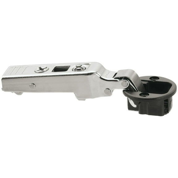 Blum 75T4100 Clip Top Full Overlay Screw-On Glass Cabinet Door Hinge - Black