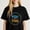 Black-3, variant on Colorful Lettering Graphic For Women Happy Last Day of School Themed Casual Tee print T Shirt