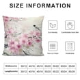 thumbnail image 6 of Nawypu Cherry Blossoms Body Pillow Cover Pink Flowers Cherry Blossom Cushion Long Pillowcase with Zipper Floral Pillow Covers Decorative Soft Large Bedding Pillow Cases for Couch,Set of 2, 6 of 6