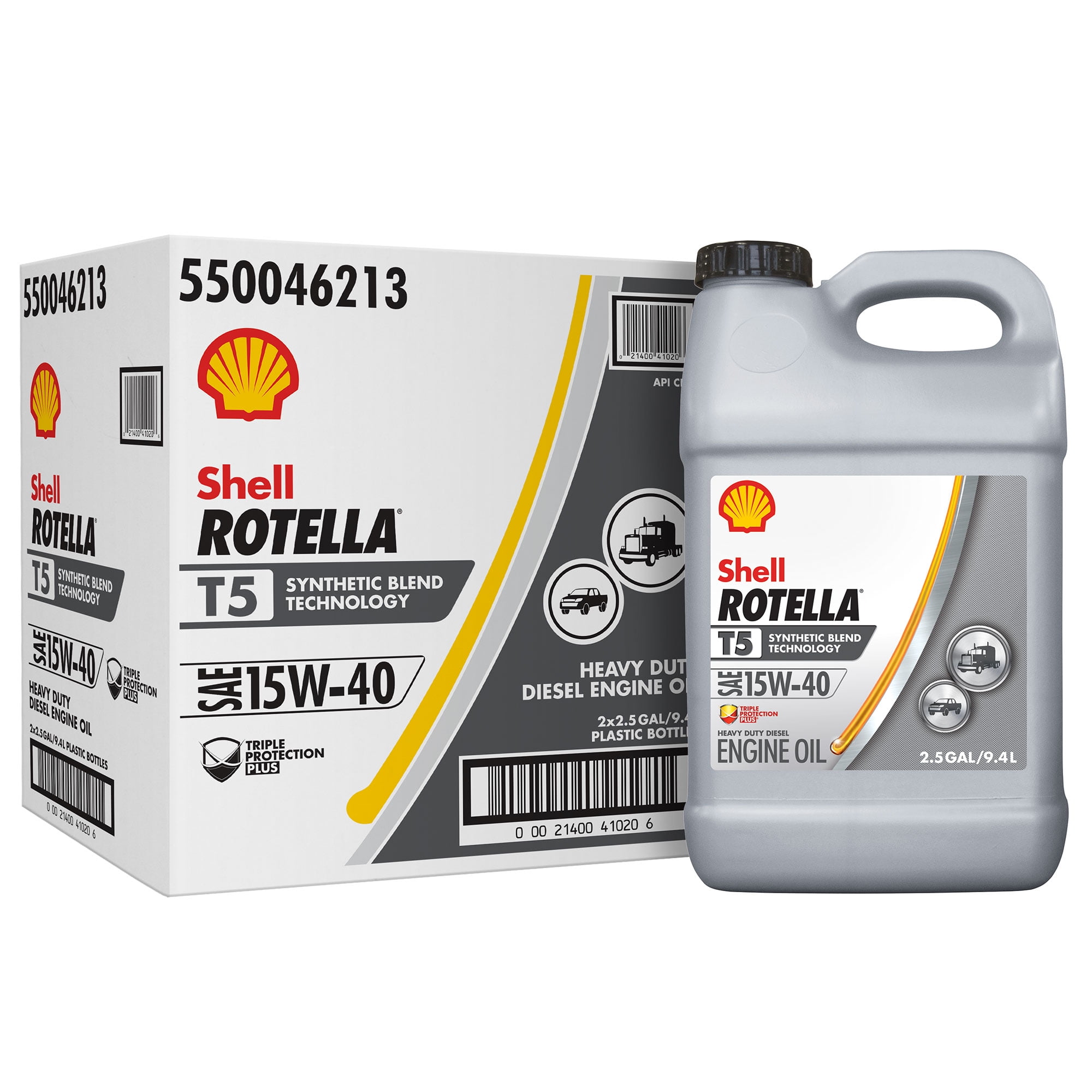 Shell ROTELLA T5 15W-40 Synthetic Blend Engine Oil 55 Gallon Drum
