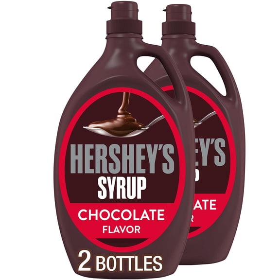 HERSHEY'S Chocolate Syrup, 48 oz, Pack of 2.