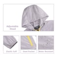 thumbnail image 4 of Beautiful Giant Polyester Women Lightweight Windbreaker Outdoor Hiking Long Sleeve Hooded Jacket, 4 of 5