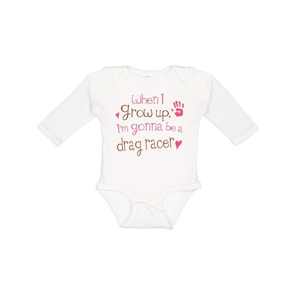 Inktastic Future Drag Racer Cute Girls Long Sleeve Baby Bodysuit