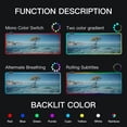 thumbnail image 5 of Large RGB Gaming Mouse Pad Led Glowing Mousepad Non-Slip Rubber Base 13 Light Modes 31.5x11.8 Tree on Sea, 5 of 6