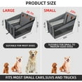 thumbnail image 6 of Large Dog Car Seat,Back Seat Extender for Dogs,Waterproof Medium Dog Seat Cover for Backseat, Pet Bed for Car Hammock(Grey-L), 6 of 12