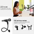 thumbnail image 3 of Shisuyan 2Pcs Creative Flexible Tube Clips Microphone Racks Universal Hose Shelves, 3 of 8