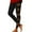 Black, variant on Halloween Print High Waist Lifting Workout Yoga Fitness Running Leggings For Women Orange M
