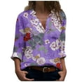 thumbnail image 2 of DPTALR Pull à Manches Longues à Imprimé Floral pour Femmes, 2 of 9