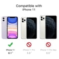 thumbnail image 5 of JETech 3 in 1 Case for iPhone 11 6.1-Inch, with 2-Pack Screen Protector and 2-Pack Camera Lens Protector, Non-Yellowing Shockproof Bumper Phone Cover, Full Coverage Tempered Glass Film (Clear), 5 of 7