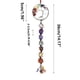thumbnail image 2 of Colgante de cristal de 7 chakras tejido a mano | Adorno decorativo colgante de piedras preciosas | Decoración para equilibrar los chakras en el hogar, sala de estar, dormitorio, 2 of 2