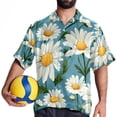 thumbnail image 4 of Daisy Men's Short Sleeve Beach Shirts Hawaiian Button Down Casual Summer Printed Unisex Top, 4 of 6