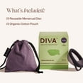 thumbnail image 3 of Diva Disc by DivaCup - One Size Fits Most - 12 Hour Protection - Medical-Grade Silicone - Safe Menstrual Alternative - Holds 7 Tampons of Flow (36 ml), 3 of 10