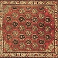 thumbnail image 1 of Ahgly Company Indoor Square Persian Brown Traditional Area Rugs, 3' Square, 1 of 4