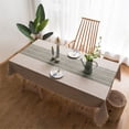 thumbnail image 5 of hengsof Tablecloths for Rectangle Tables,Cotton Linen Table Cloth Waterproof Tablecloth Wrinkle Free Farmhouse Dining Table Cover,Soft Fabric Table Cloths with Tassels, 5 of 5