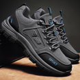 thumbnail image 4 of NOKIO Men's Climbing Sneakers Outdoor Hiking T𝗋a𝗂𝗅 Shoes L𝗈w Top Sports Shoes with Anti-S𝗅ip Durab𝗅e Sole, Comfortable Wide Width Shoes for Boating Camping Backpacking Travel Running Wear, 4 of 5