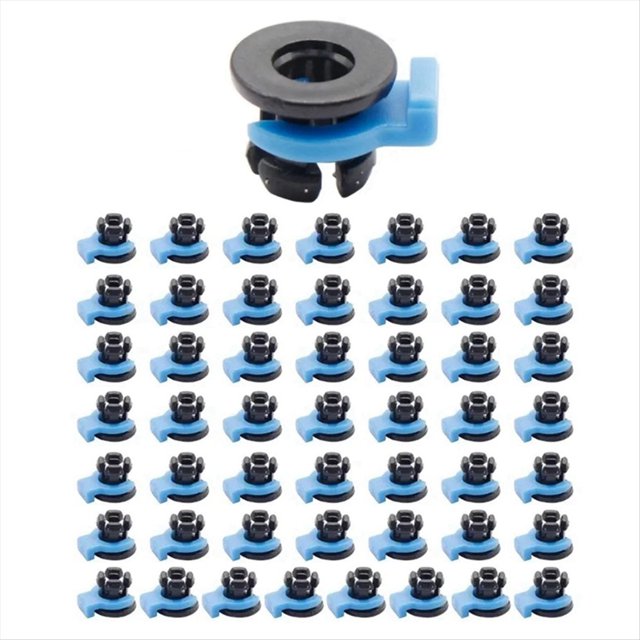 50 Piezas de Abrazadera de Tubo con Clip Integrado, Acoplamiento Bowden para Impresora 3D, Disipador de de Metal, Tubo Extremo Caliente, Conector de Extrusor de Pinza de 4 mm