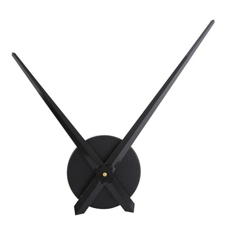 Rupoun DIY Acrylic 3D Wall Clock Sticker Big Watch Wall Modern Home Office Room Decor Black, Frameless Quiet Sweep Non-Ticking Quartz Mechanism Clock, Battery Operated Clock (16.93 inches / 43 cm)