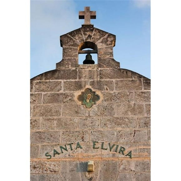 Danita Delimont PDDCA11WBI1000 Cuba Varadero Iglesia Santa Elvira Church Poster Print by Walter Bibikow, 19 x 28