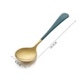 thumbnail image 2 of xiaxaixu Cuillère à Soupe en Acier Inoxydable Tête Ronde Grande Cuillère Dorée, 2 of 3