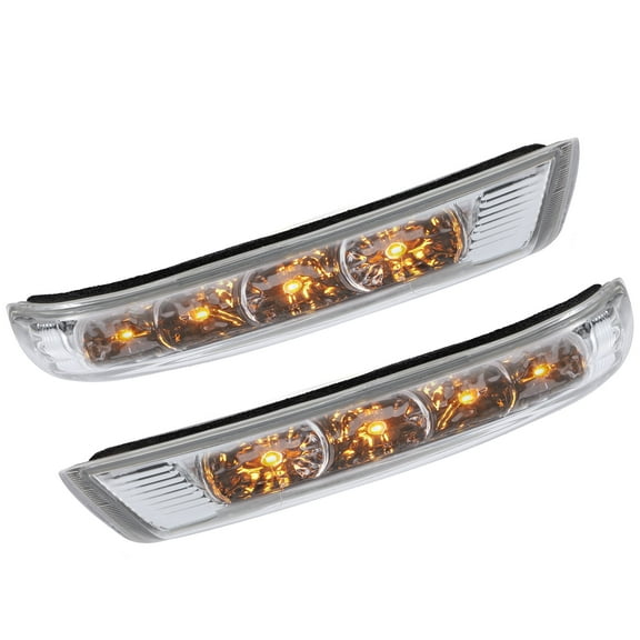 1 Pair LED No.876133J000 Left Right Side Mirror Turn Signal Amber Light Indicator for Hyundai Santa Fe