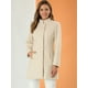 thumbnail image 2 of Abrigo De Invierno Elegante PaMujer Abrigo Largo De Un Solo Pecho Con Cuello Alto En Mitad Del Muslo Beige S, 2 of 6