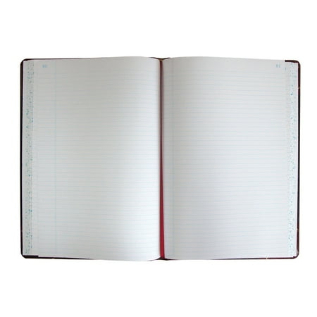 Boorum & Pease Record/Account Book, 300-Page, Black/Red