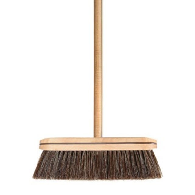 Fine Premium Bristles Broom Head Heavy Duty Household Broom Easy Swiping Dust And Wisp Floors And Corners Superio Kitchen And Home Horsehair Broom With Wood Handle Brooms House Supplies