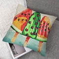 thumbnail image 7 of Cute dessert pillowcase, cushion cover, ice cream pattern sofa pillowcase, popsicle pattern  Set of 2 Multiple specifications, 7 of 7