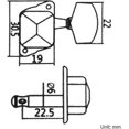 thumbnail image 5 of Clavijas de afinación de cuerdas de guitarra semicerradas, 6 piezas, cabezales de máquina, perillas, teclas de afinación para guitarra acústica o eléctrica, 5 of 5