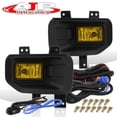 thumbnail image 4 of AJP Distributors Front Bumper Yellow Lens Fog Lights Driving Lamps Assembly Set Left & Right + Wiring Harness Switch Bezels Bulbs Compatible/Replacement For Ford F150 F-150 Pickup Truck 2015 2016 2017, 4 of 11