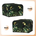 thumbnail image 3 of Rateoe Palm Leaves And Exotic Birds Pattern Toaster Covers 4 Slice Wide Slot,Bread Machine Cover,Bread Dust Cover & Fingerprint Protection,Appliance Covers, 3 of 6