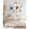 thumbnail image 3 of Blue Brown Spring Floral Wall Art for Living Room,Canvas Picture Wall Decor for Bathroom Bedroom,Summer Botanical Watercolor Painting Artwork for Office Kitchen Hallway Dining Room Home Decor 12"x16", 3 of 8