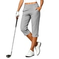 thumbnail image 2 of Timegard Womens Capri Pants Stretch High Waist Button Pull on Work Business Casual Pants for Summer with Pockets, 2 of 8