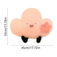 thumbnail image 3 of Funny Cloud Plush Pillow Soft Stuffed Toy with Cute Expression Creative Decorative Cushion for Kids and Adults Unique Gift for Home Office Sofa Car Bed, 3 of 5