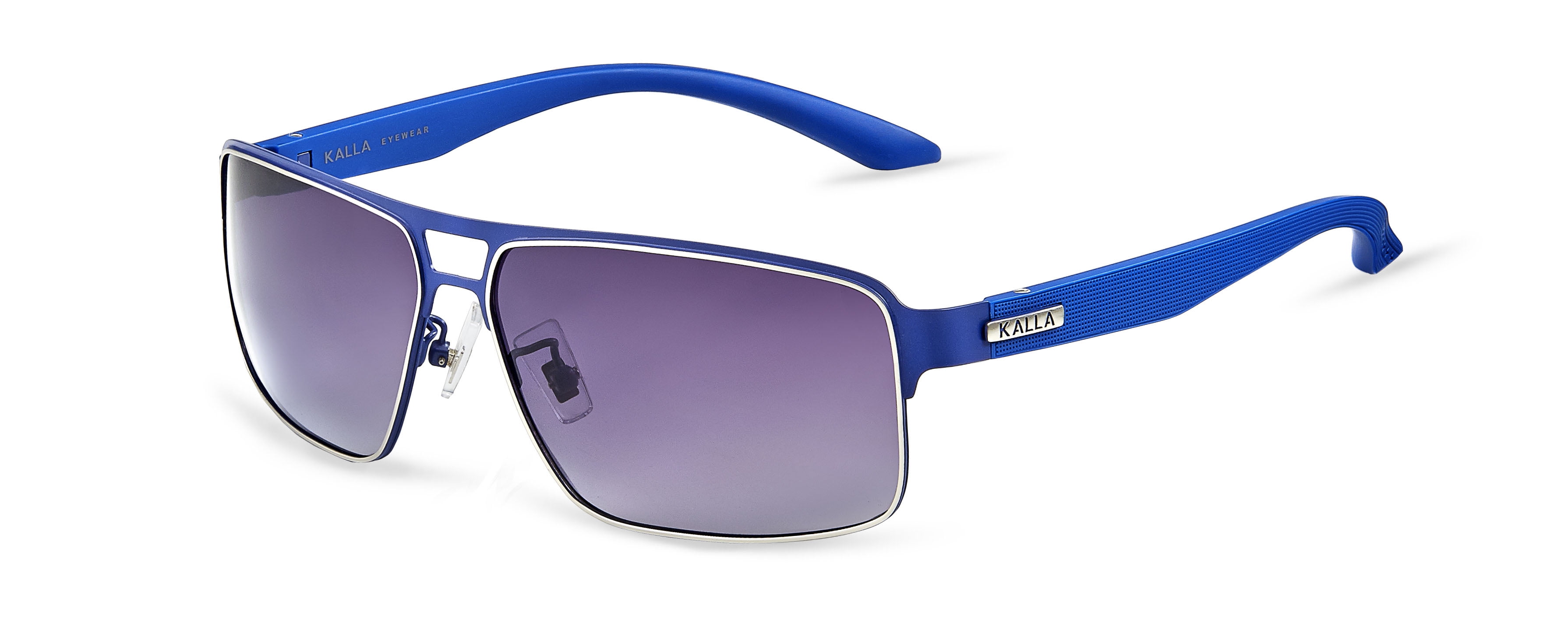 KALLA KL6121C8 Men Ultra Lightweight Rectangle Sunglasses Polarized UV400 Protection Fashion Eyewear