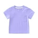 thumbnail image 2 of Playeras Hombre Algodon Camisetas Unisex Para Niños Y Niñas, Básicas, De Manga Corta, De Color Liso, Con Bolsillo Y Cuello Redondo, 2 of 4