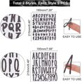 thumbnail image 5 of 12 Sheets 2 Styles PVC Sticker Waterproof Self-Adhesive Number & Alphabet & Sign Stickers for Gift Card Glass Mirror Bottle tag 7.28"x8.46", 5 of 8
